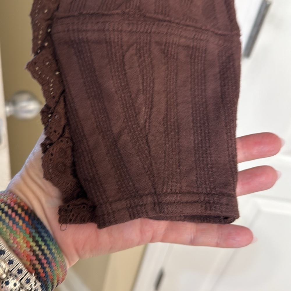 🍓Free People 🍓Brown Lace-Trimmed Sweater - Picture 11 of 14
